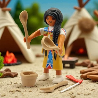 Cover Playmobil Series 12 Nativa Américana 9242