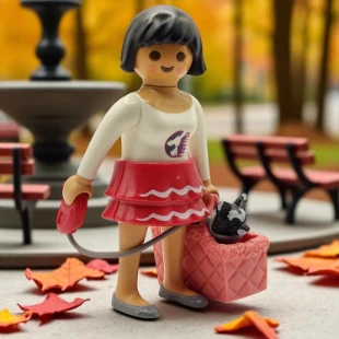 Cover Playmobil Series 08 Chica con Perrito 5597