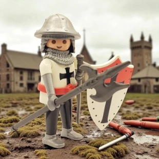 Cover Playmobil Series 08 Soldado Medieval Orden Teutónica 5596