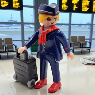 Cover Playmobil Series 09 Asistente de Vuelo 5599