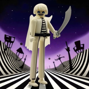 Cover Playmobil Series 10 Fantasma Con Zancos 6840