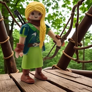 Cover Playmobil Series 11 Arquera del Bosque 9147