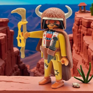 Cover Playmobil Series 11 Jefe Nativo Américano 9146
