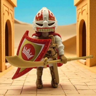 Cover Playmobil Series 14 Caballero Blanco 9443