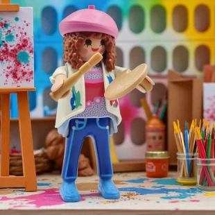 Cover Playmobil Series 15 Pintora Artística 70026