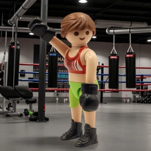 Cover Playmobil Series 15 Boxeadora 70026