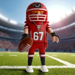 Cover Playmobil Series 15 Jugador de Fútbol Américano 70025