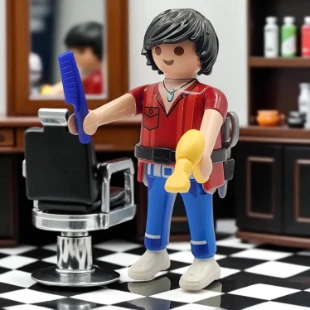 Cover Playmobil Series 16 Peluquero 70159