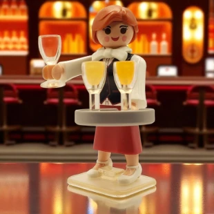 Cover Playmobil Series 17 Camarera de Bar 70243