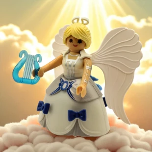 Cover Playmobil Series 17 Ángel con Harpa 70243