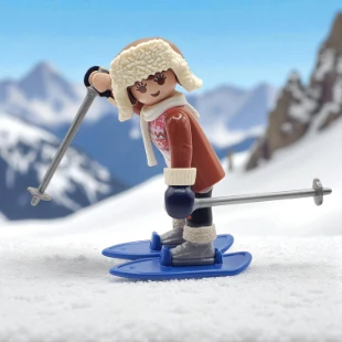 Cover Playmobil Series 17 Esquiadora 70243