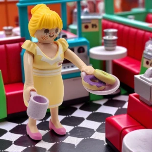 Cover Playmobil Series 18 Camarera 70370
