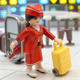 Cover Playmobil Series 18 Asistente de Vuelo 70370