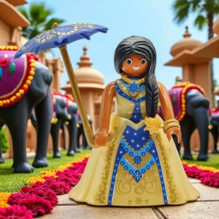 Cover Playmobil Series 18 Princesa Hindú 70370