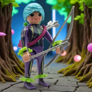Cover Playmobil Series 18 Arquera del Bosque 70370