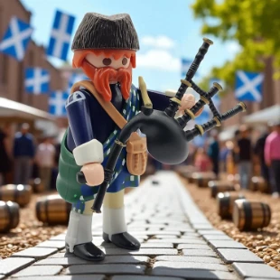 Cover Playmobil Series 18 Gaitero Escoces 70369