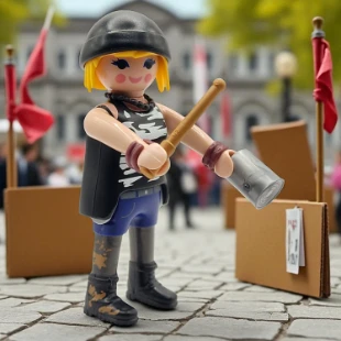 Cover Playmobil Series 20 Manifestante 70149