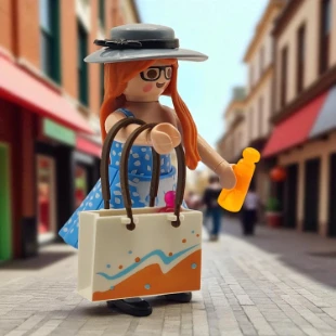 Cover Playmobil Series 20 Chica de Compras 70149