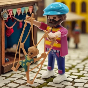 Cover Playmobil Series 20 Titiritero 70148