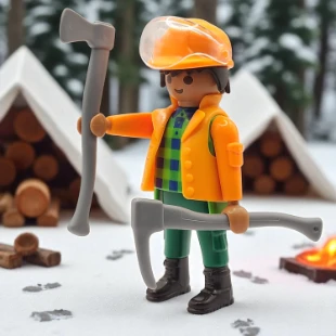Cover Playmobil Series 20 Leñador 70148