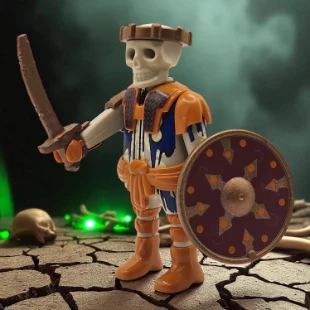 Cover Playmobil Series 20 Guerrero Fantasma 70148