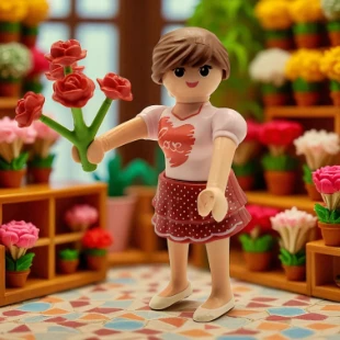 Cover Playmobil Series 21 Niñas Florista 70733