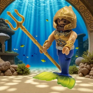 Cover Playmobil Series 22 Guerrero Tritón 70734