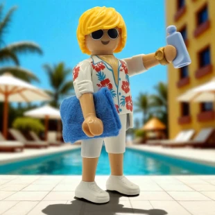 Cover Playmobil Series 23 Turista en Resort 70638