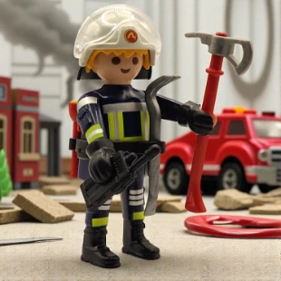 Cover Playmobil Series 23 Bombero Rescatista 70638
