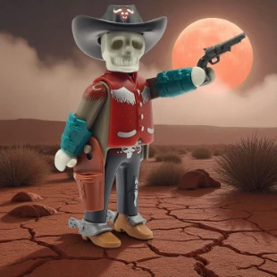 Cover Playmobil Series 23 Skull Cowboy 70638