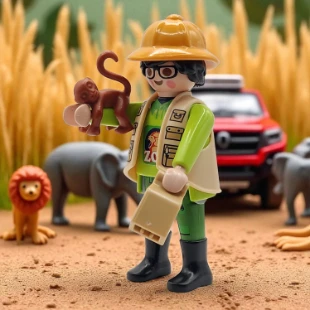 Cover Playmobil Series 23 Zookeeper 70638