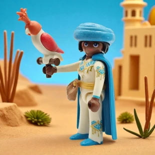 Cover Playmobil Series 24 Cetrera con Halcón 70940
