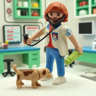 Cover Playmobil Series 02 Veterinaria con Perrito 5158