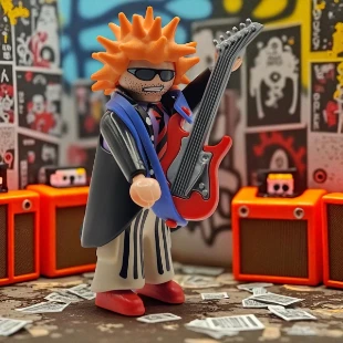 Cover Playmobil Series 02 Guitarrista de Punk 5157