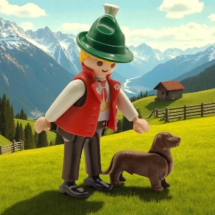Cover Playmobil Series 02 Tirolés con Perrito 5157