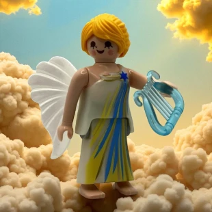 Cover Playmobil Series 04 Ángel con Harpa 5285
