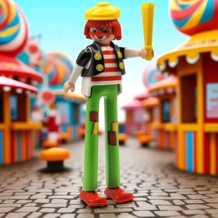 Cover Playmobil Series 04 Payaso con Zancos 5284