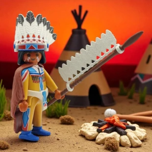 Cover Playmobil Series 04 Jefe Nativo Americano 5284