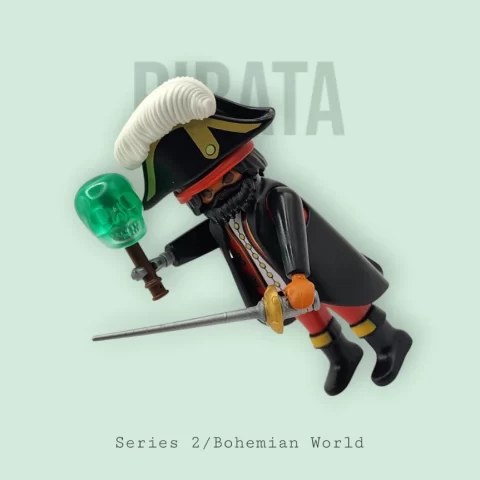 Capitán Pirata con Calavera de Cristal - Series 2 5157 Portada 2