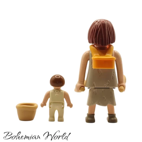 Mujer de las Cavernas con niño - Series 1 5204 Atrás