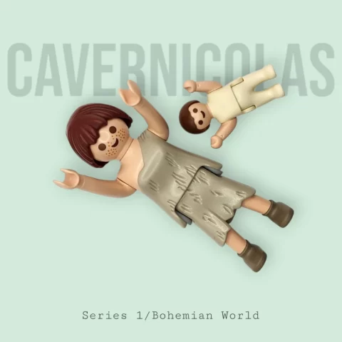 Mujer de las Cavernas con niño - Series 1 5204 Portada 2