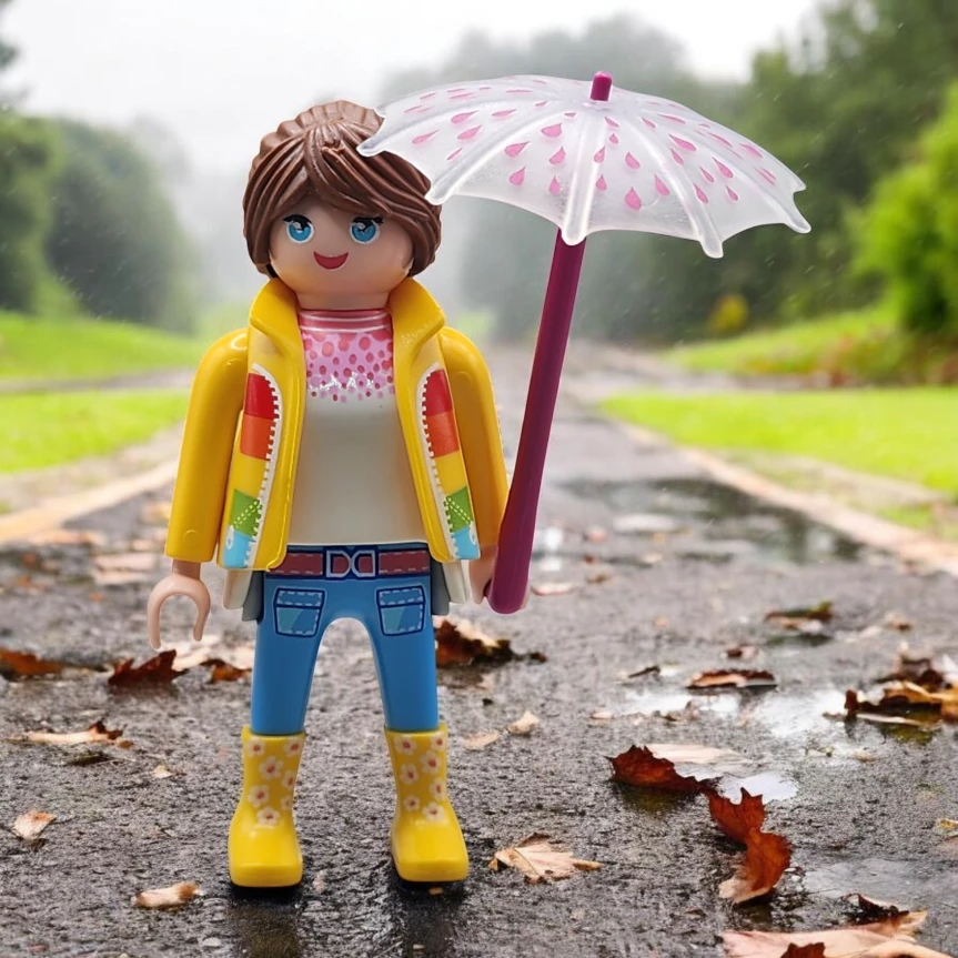 Mujer bajo la lluvia - Series 29 72028 Destacada