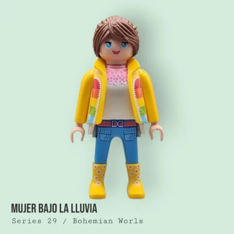Mujer bajo la lluvia - Series 29 72028 Archivo