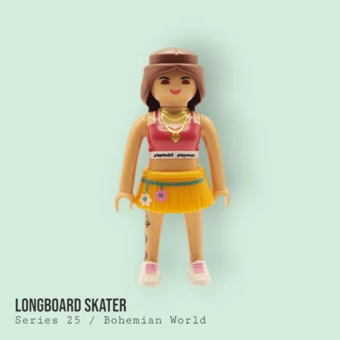 Skater con Longboard - Series 25 71456 Archivo