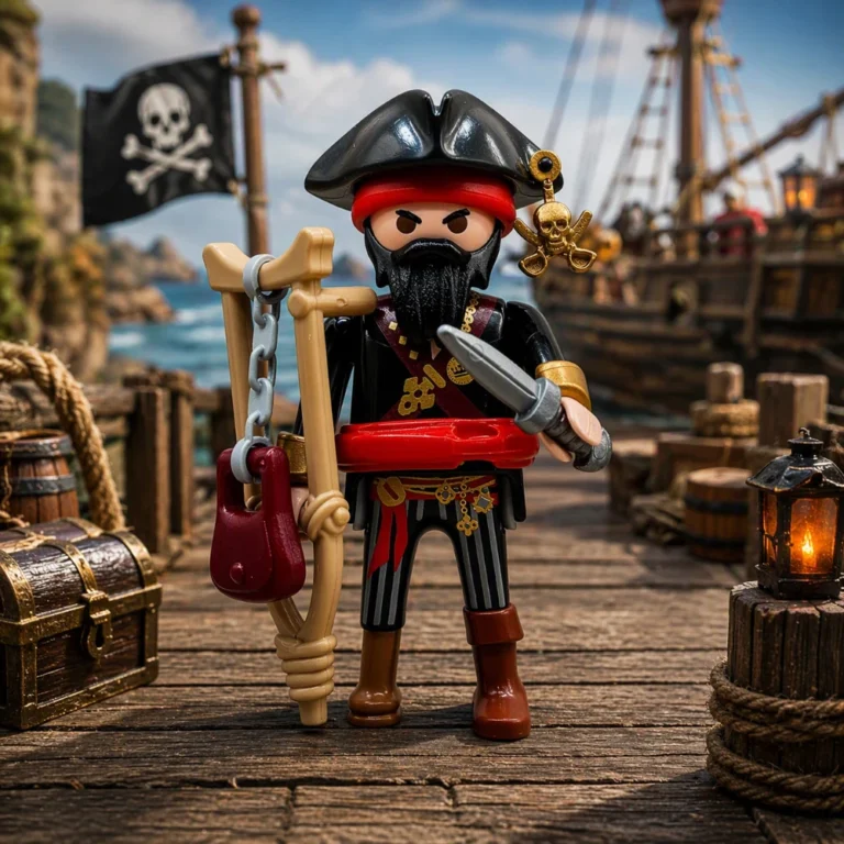 Capitán Pirata con Muleta - Playmobil Figures - Series 15 70025 Destacada
