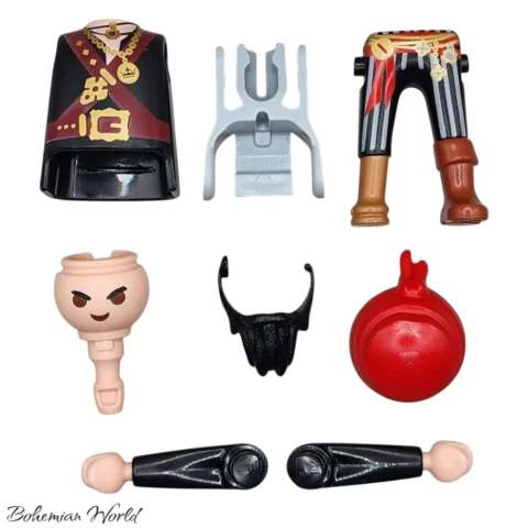 Capitán Pirata con Muleta - Playmobil Figures - Series 15 70025 Cuerpo