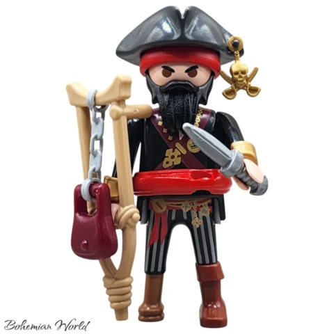 Capitán Pirata con Muleta - Playmobil Figures - Series 15 70025 Portada