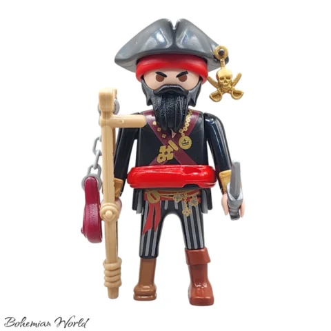 Capitán Pirata con Muleta - Playmobil Figures - Series 15 70025 Frente