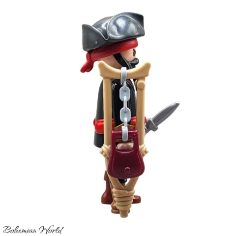 Capitán Pirata con Muleta - Playmobil Figures - Series 15 70025 Derecha