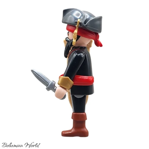 Capitán Pirata con Muleta - Playmobil Figures - Series 15 70025 Izquierda